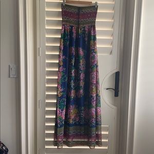 Floral Strapless Dress